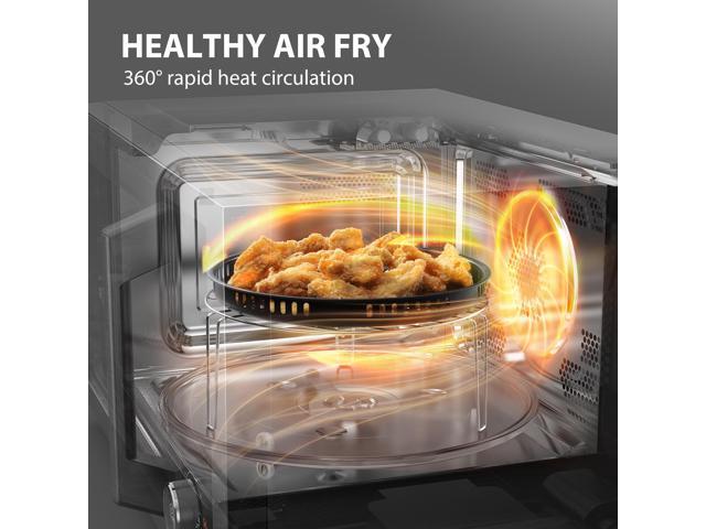 Toshiba 7-in-1 Countertop Microwave Oven with Air Fryer, Inverter Technology, Convection/Broil, Speedy Combi, Even Defrost, Humidity Sensor, 1.0...