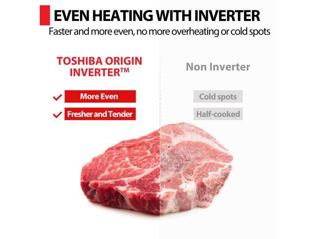 TOSHIBA 6 in 1 Inverter Microwave Oven Air Fryer Combo, Countertop Microwave, Healthy Air Fryer, Broil, Convection, Speedy Combi, Even Defrost,...