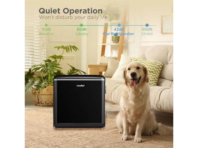 Comfee' 1.7 Cu. Ft Mini Fridge, Compact Retro Refrigerator, Energy Saving, Low Noise, Adjustable Thermostat, Single Door Small Fridge with Chiller...