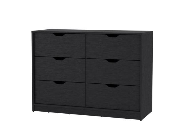 Dillon 4 Drawers Dresser, Chest of Drawers with 2 Cabinets