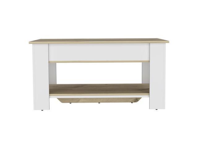 Daffodil Bench, Liftable Top And Lower Panel