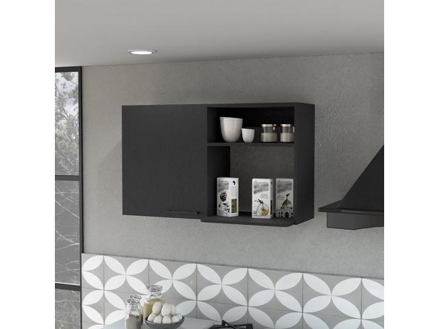 Oklahoma 2 Wall Cabinet, 2 Door Stackable Wall Mounted Storage Cabinet with 2 Side Shelf
