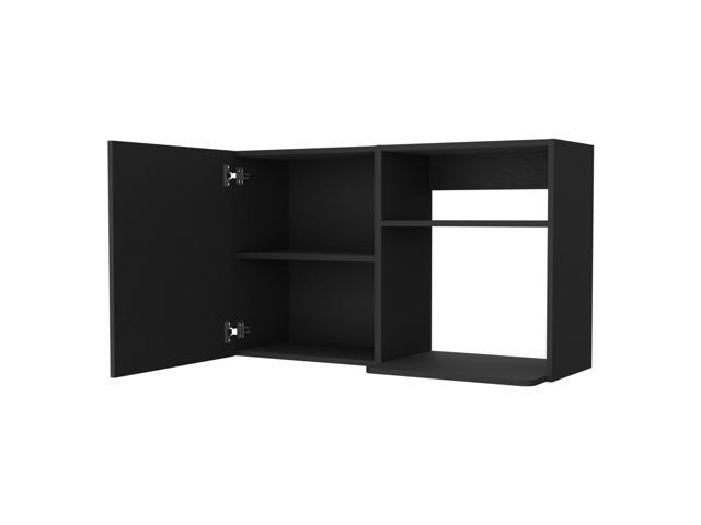 Oklahoma 2 Wall Cabinet, 2 Door Stackable Wall Mounted Storage Cabinet with 2 Side Shelf