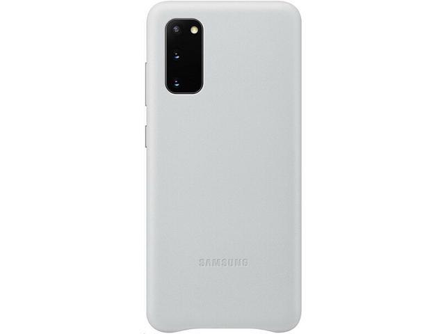 Samsung Genuine Leather Cover For Galaxy S20 Case S20 5G Silver EF-VG980LSEGUS
