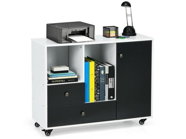 Lateral Mobile Filing Cabinet with 2 Drawers