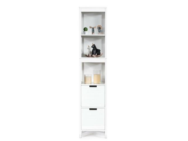 5-Tier Multifunctional Bathroom Floor Cabine Storage with 2 Drawers