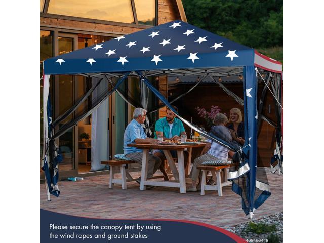 10 x 10 Feet Pop-up Canopy Tent Gazebo Canopy for Outdoor