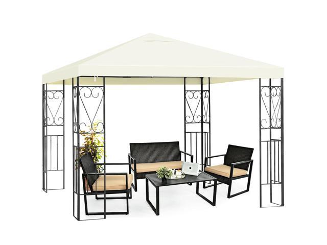 10 x 10 Feet Patio Gazebo Canopy Tent Garden Shelter