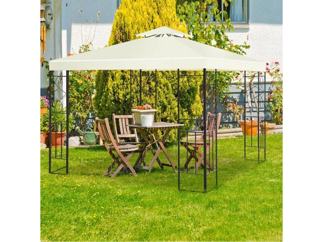 2 Tiers 10 x 10 Feet Patio Gazebo Canopy Tent