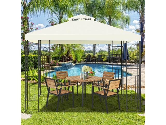 2 Tiers 10 x 10 Feet Patio Gazebo Canopy Tent