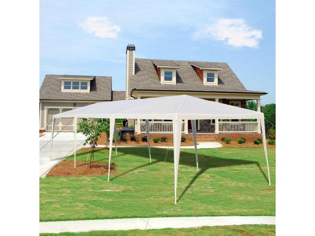 10 x 30 Feet Gazebo Canopy Tent with Connection Stakes and Wind Ropes