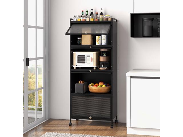 5-Tier Kitchen Baker's Rack with Flip-up PC Doors