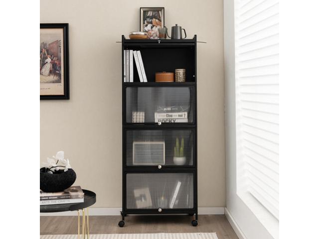 5-Tier Kitchen Baker's Rack with Flip-up PC Doors