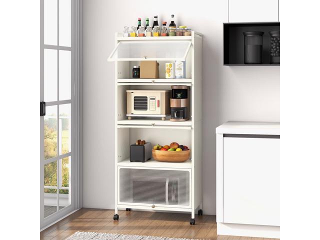 5-Tier Kitchen Baker's Rack with Flip-up PC Doors