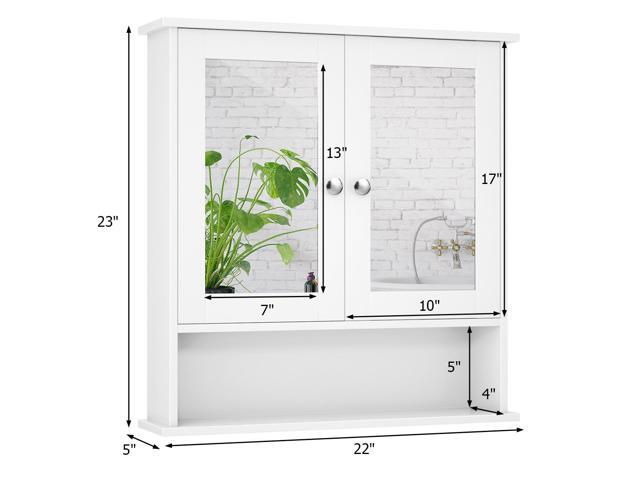 Bathroom Wall Mount Mirror Cabinet Organizer