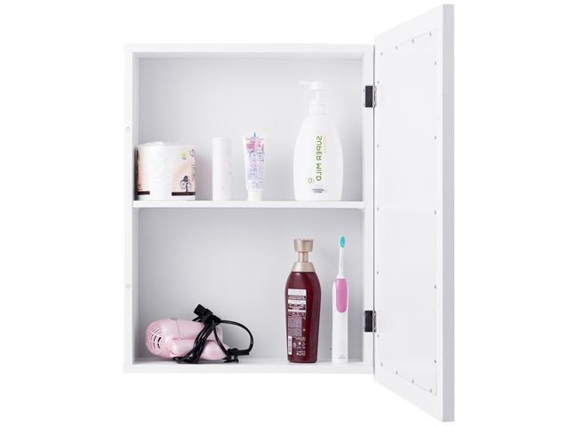Wall Mounted Adjustable Medicine Storage Mirror Cabinet