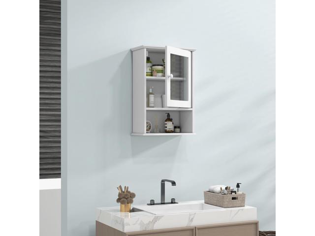 Bathroom Wall Mounted Adjustable Hanging Storage Medicine Cabinet