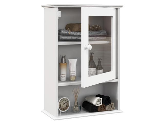 Bathroom Wall Mounted Adjustable Hanging Storage Medicine Cabinet