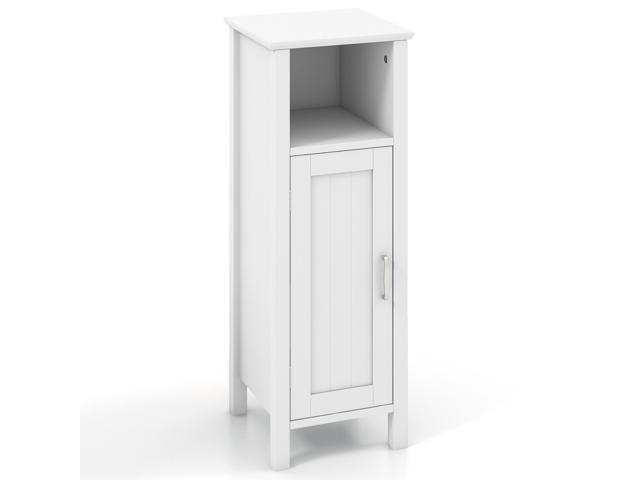 1-Door Freestanding Bathroom Cabinet with Open Shelf