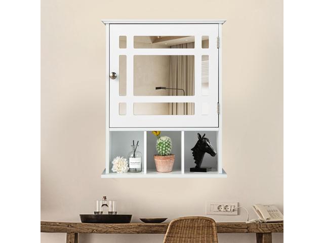 Wall Mounted and Mirrored Bathroom Cabinet
