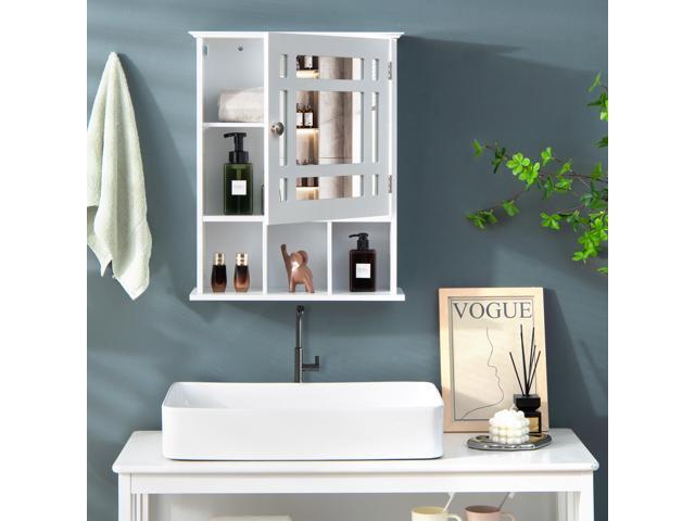 Wall Mounted and Mirrored Bathroom Cabinet