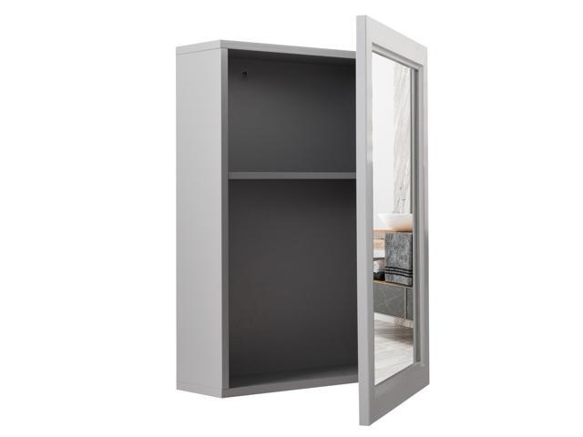 Wall Mounted Adjustable Medicine Storage Mirror Cabinet