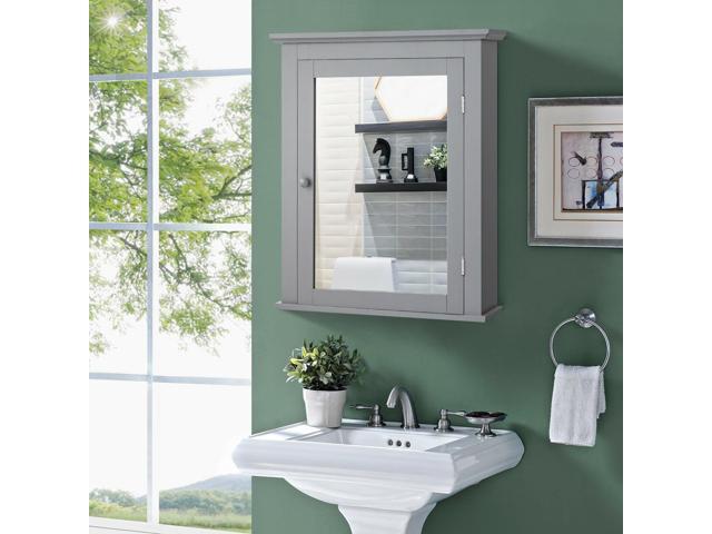 Bathroom Wall Mounted Storage Mirror Medicine Cabinet