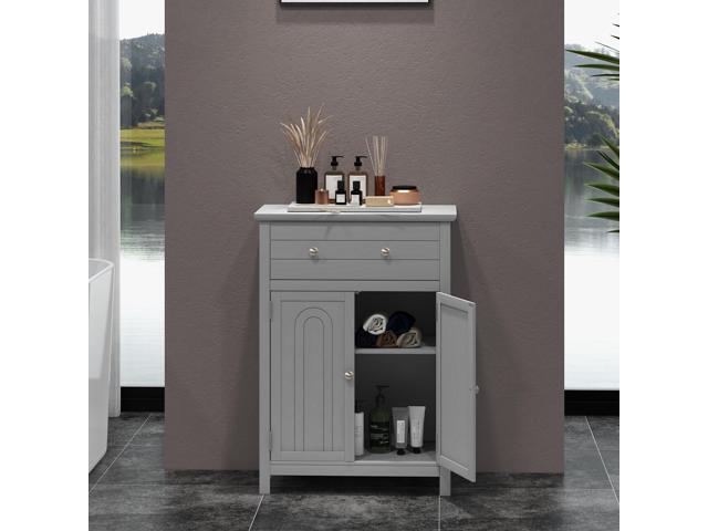 Free Standing Bathroom Storage Cabinet with Large Drawer