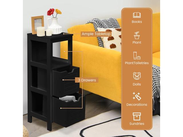 Floor Cabinet Multifunction Storage Rack Stand Organizer