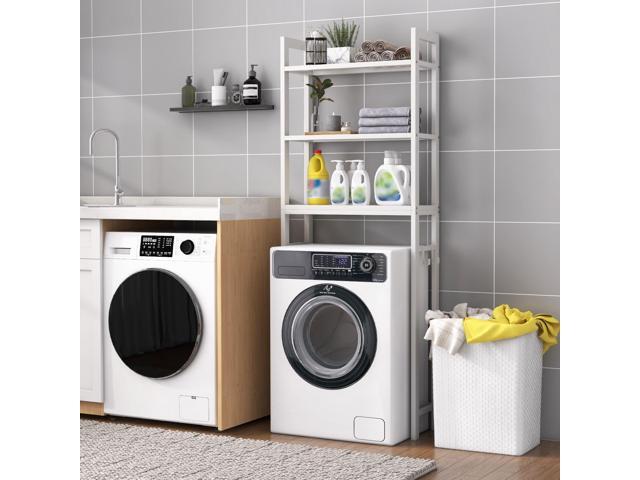 Over-The-Toilet Storage Shelf Space Saving Metal Bathroom Organizer Hooks