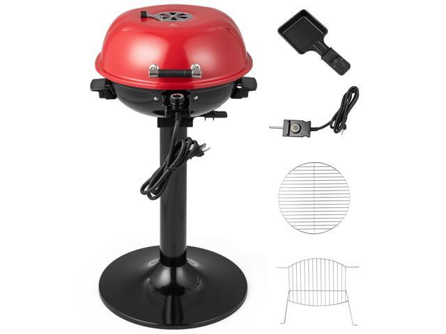 1600W Electric BBQ Grill with Removable Non-Stick Warming Rack