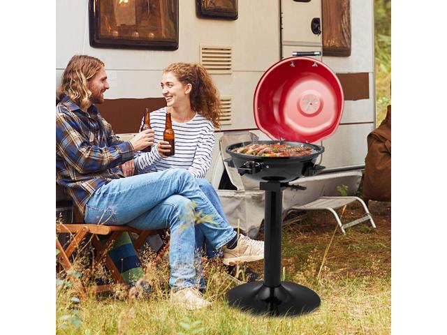 1600W Portable Electric BBQ Grill with Removable Non-Stick Rack