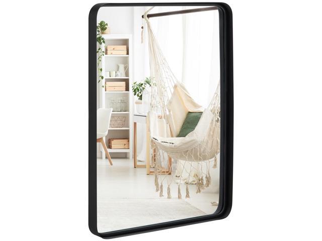 SlickBlue Rectangular Wall Mount Bathroom Mirror with Solid Steel Frame