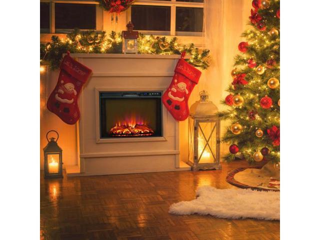 SlickBlue 26 Inch Recessed Electric Fireplace heater with Remote Control