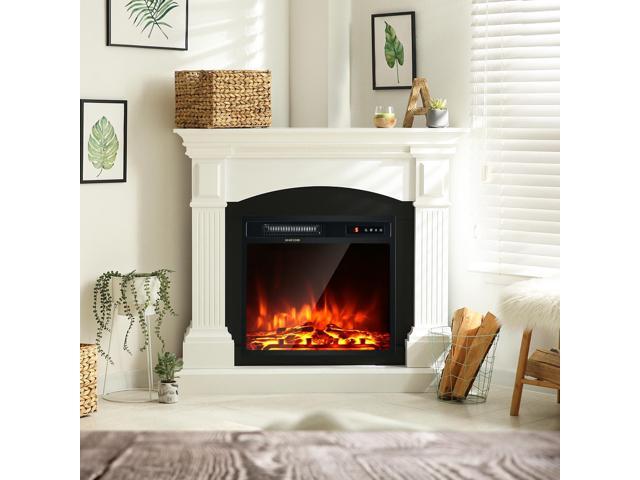 SlickBlue 18 Inch 1500W Electric Fireplace Freestanding and Recessed Heater