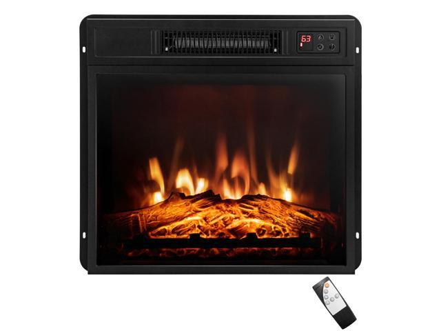SlickBlue 18 Inch Electric Fireplace Inserted with Adjustable LED Flame