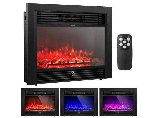 SlickBlue 28.5 Inch Electric Fireplace Recessed with 3 Flame Colors