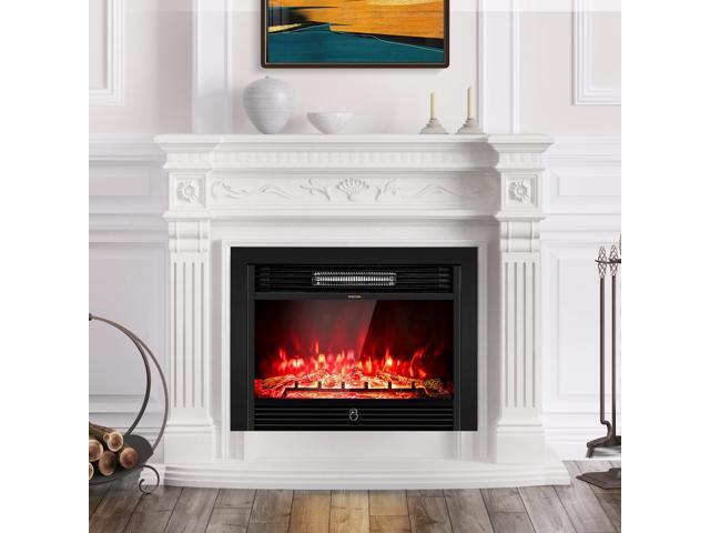 SlickBlue 28.5 Inch Electric Fireplace Recessed with 3 Flame Colors