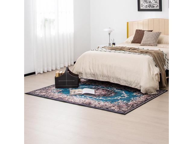 SlickBlue Area Rug with Non-Shedding Surface and Anti-slip Bottom-S