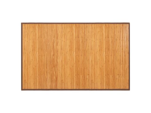 SlickBlue 5 x 8 Feet Bamboo Floor Mat with Anti-Slip Backing for Living Room Bedroom