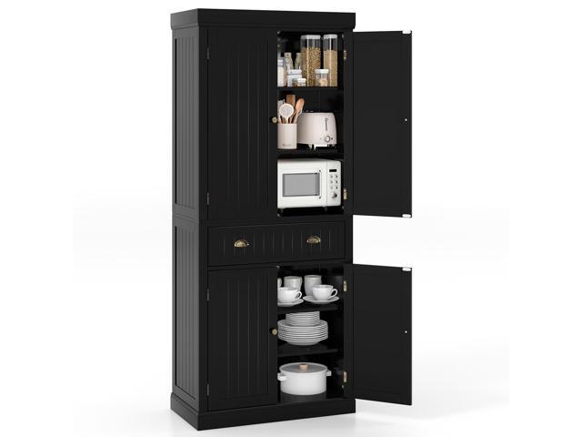 SlickBlue Cupboard Freestanding Kitchen Cabinet w/ Adjustable Shelves
