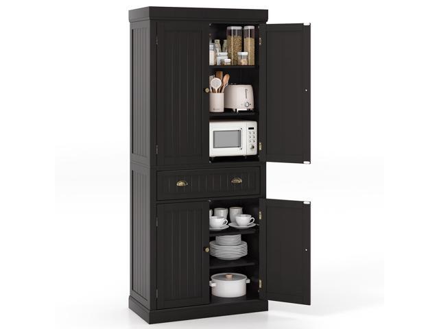 SlickBlue Cupboard Freestanding Kitchen Cabinet w/ Adjustable Shelves