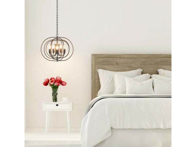 SlickBlue 16' Folding Rotatable Chandelier 5 Lights Metal Ceiling Lamp