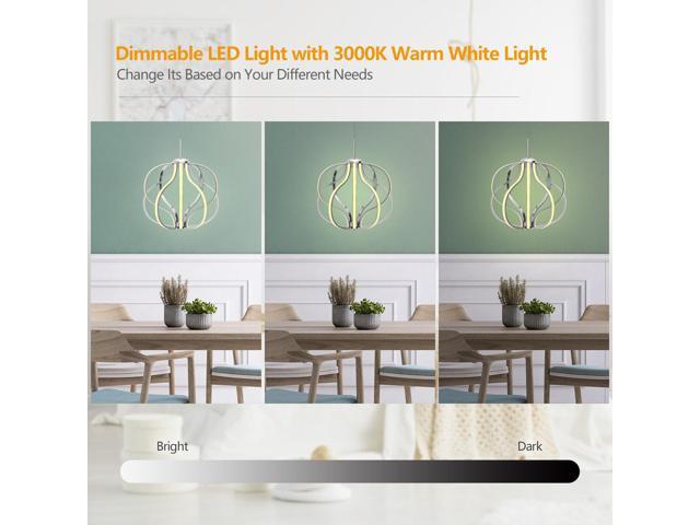 SlickBlue Modern Dimmable Warm White LED Chandelier