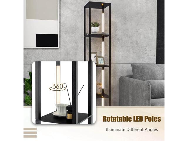 SlickBlue 64 Inches Floor Lamp with 3-Level Dimmable LED Bulbs and Rotatable LED Poles