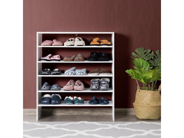 SlickBlue 3 Pieces 31-Inch Stackable Multi-Shape Shoe Rack