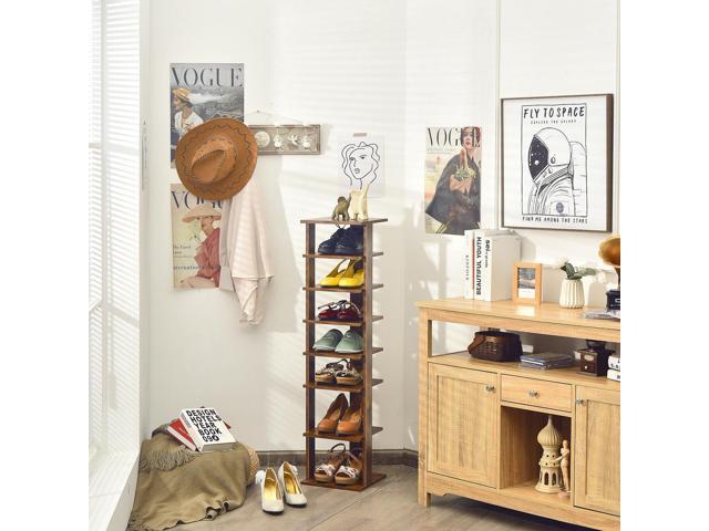 SlickBlue 7-Tier Shoe Rack Practical Free Standing Shelves Storage Shelves