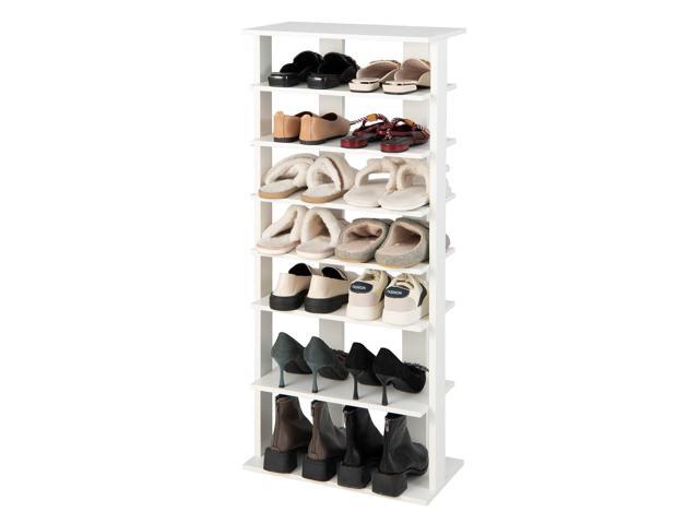 SlickBlue 7-Tier Dual Shoe Rack Free Standing Shelves Storage Shelves Concise
