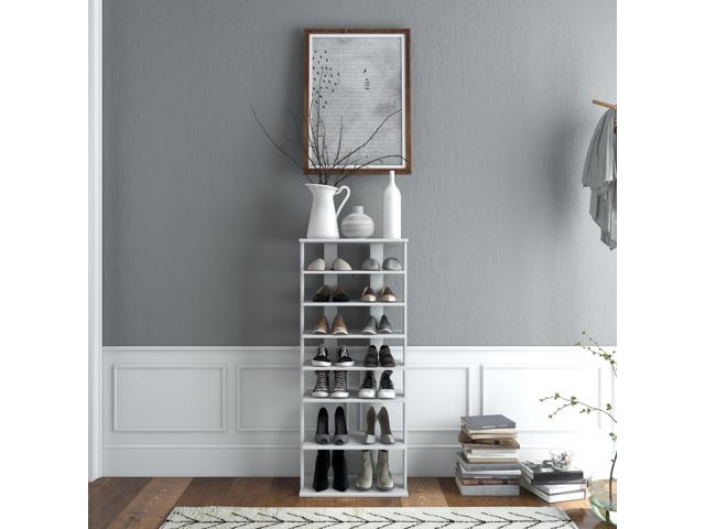 SlickBlue 7-Tier Dual Shoe Rack Free Standing Shelves Storage Shelves Concise