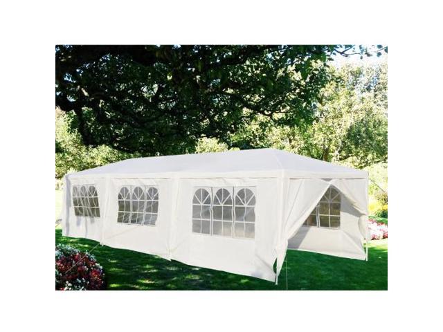 SlickBlue 30 x 10 ft Outdoor Party Canopy Tent with 8 Walls